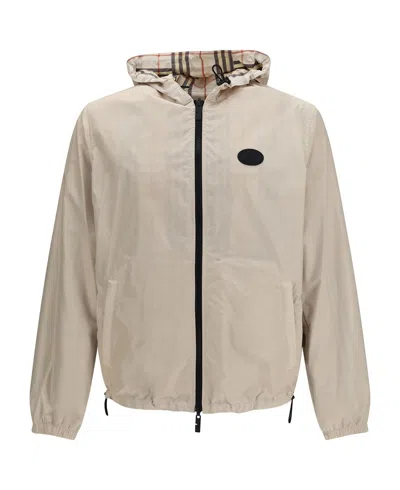 Coutr.com Burberry The Reversible Check Hooded Jacket In Neutral
