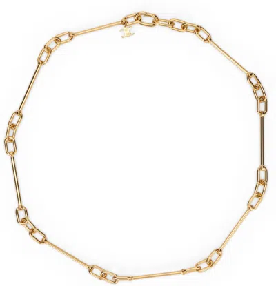 Coutr.com Celine Charms Necklace In Brass With Finish In Gold