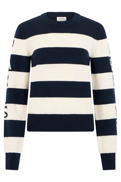 Coutr.com Celine Crewneck Sweater In Wool Cashmere In Blue