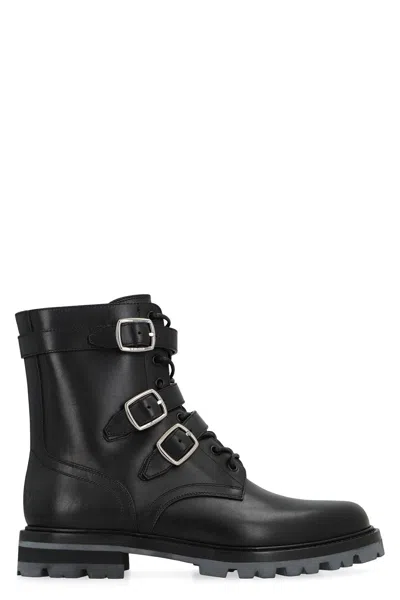 Coutr.com Celine Maggie Leather Lace-up Boots In Multi