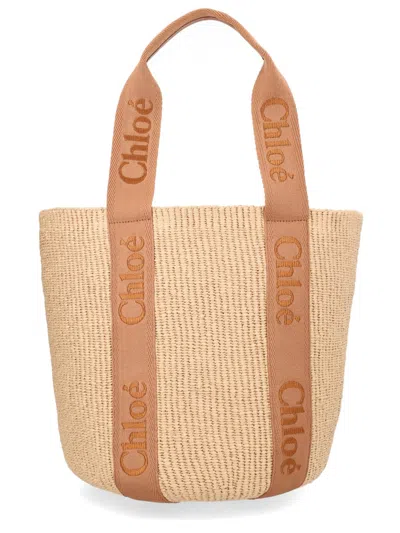 Coutr.com Chloé Woody Large Tote Bag In Sand