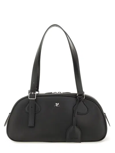 Coutr.com Courregès Friday Medium Shoulder Bag In Black