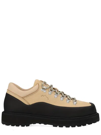 Coutr.com Diemme Cornaro Gomma Rubber And Suede-trimmed Full-grain Leather Sneakers For Men In Sand