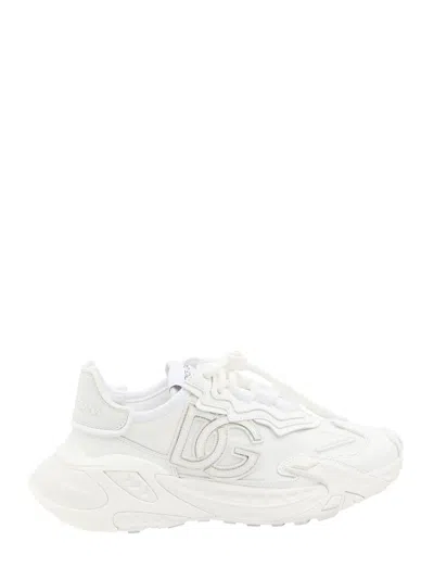 Coutr.com Dolce & Gabbana Day Faster Viscose Fabric Sneakers In White
