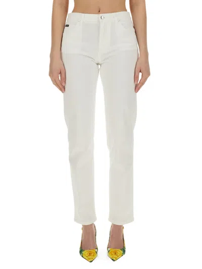 Coutr.com Dolce & Gabbana Denim Jeans In White