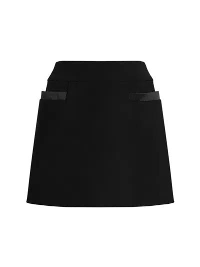 Coutr.com Dolce & Gabbana Double Crêpe Basque Skirt In Black