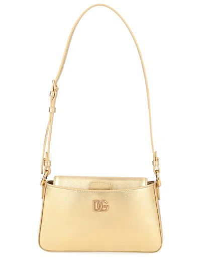 Coutr.com Dolce & Gabbana Leather Phone Bag In Gold