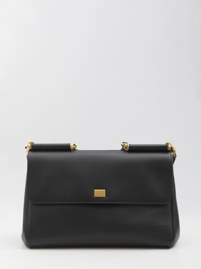 Coutr.com Dolce & Gabbana Maxi My Sicily Handbag In Plongé Calfskin In Black