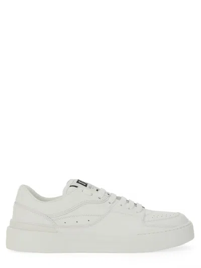 Coutr.com Dolce & Gabbana New Roma Leather Sneakers In White