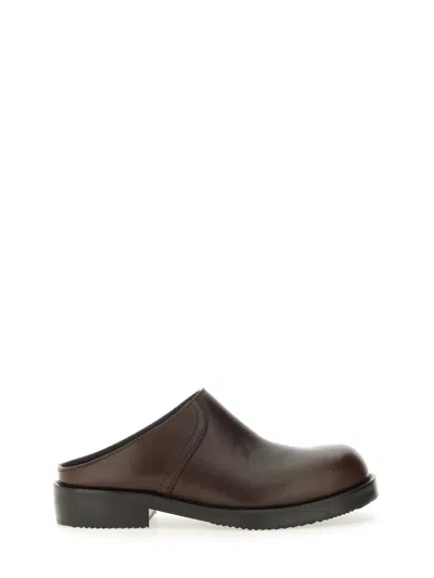 Coutr.com Dries Van Noten Leather Clogs In Brown