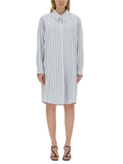 Coutr.com Dries Van Noten Oversized Striped Cotton-blend Shirt In Multi