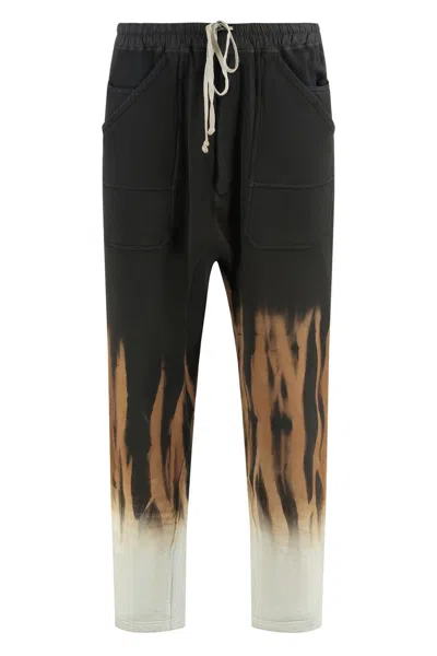 Coutr.com Drkshdw Colorblock Mid-rise Knit Joggers In Black