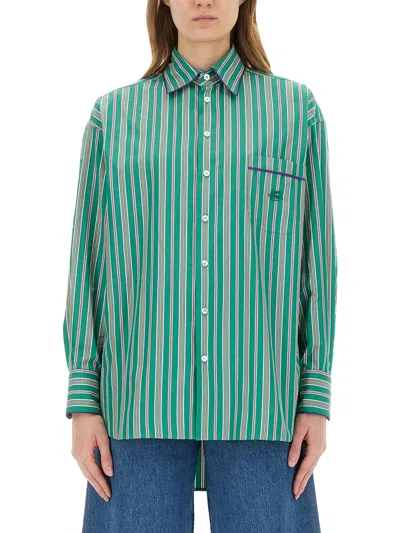 Coutr.com Etro Jacquard Shirt In Green