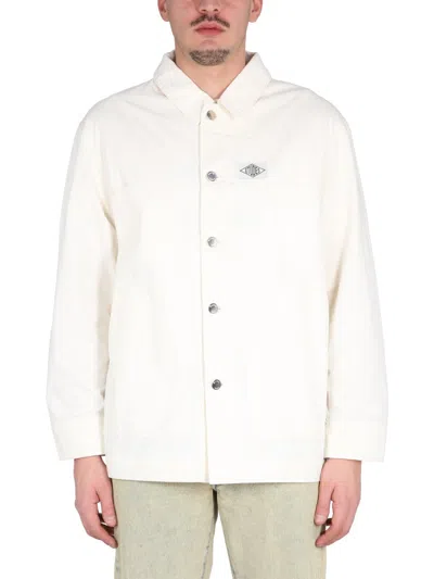 Coutr.com Études Cotton Shirt Jacket In White