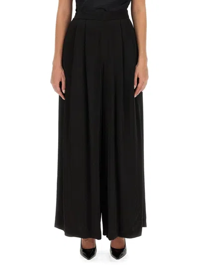 Coutr.com Fabiana Filippi Spoleto Trousers In Bi-stretch Fresco Wool In Black