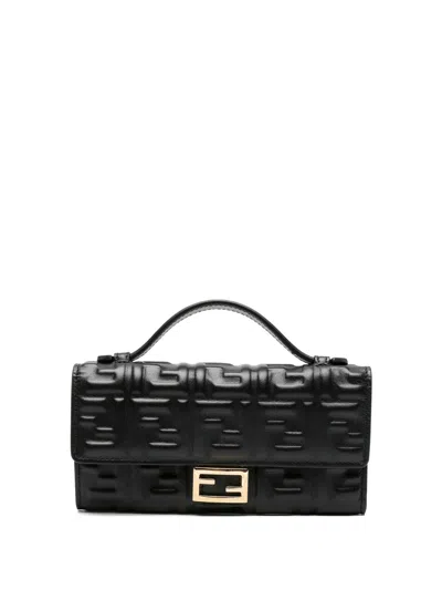 Coutr.com Fendi Baguette Chain Wallet In Black