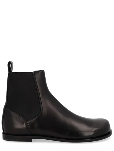 Coutr.com Fendi Ff Squared Chelsea Boots Leather In Black