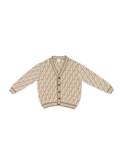 Coutr.com Fendi Ff-jacquard Cardigan In Multi