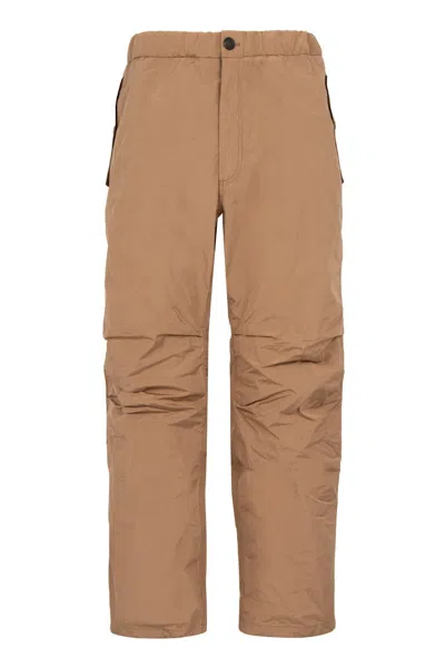 Coutr.com Ferragamo Techno Nylon Track Pants In Brown