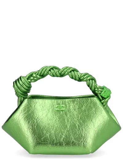 Coutr.com Ganni Grained Mini Bou Bag In Green
