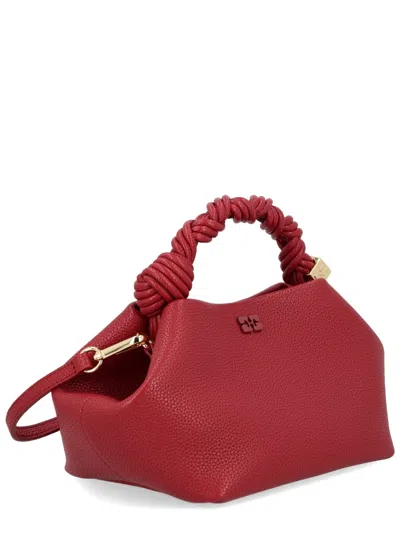 Coutr.com Ganni Grained Small Bou Bag In Burgundy