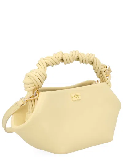 Coutr.com Ganni Leather Shoulder Bag In Yellow