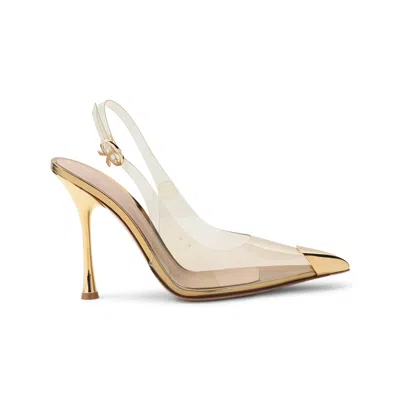 Coutr.com Gianvito Rossi 105mm Diana Heeled Pumps In Gold