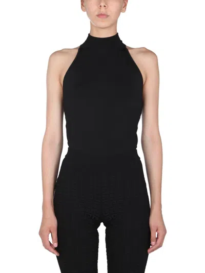 Coutr.com Givenchy Cutout Knitted Turtleneck Top In Black