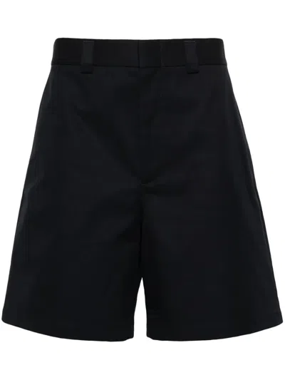 Coutr.com Gucci Double Cotton Twill Short With Web In Blue