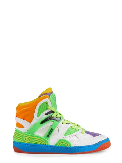 Coutr.com Gucci Leather Basket Sneakers In Multi
