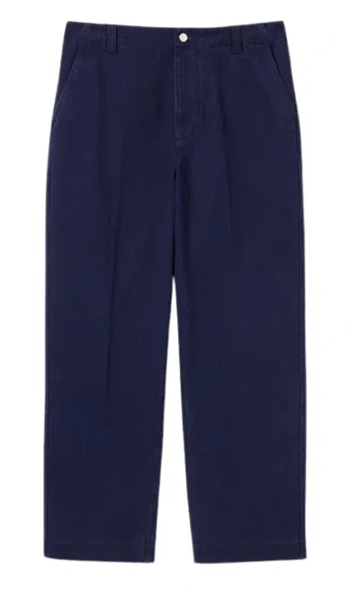 Coutr.com Gucci Washed Denim Pant With Embossed Label In Blue