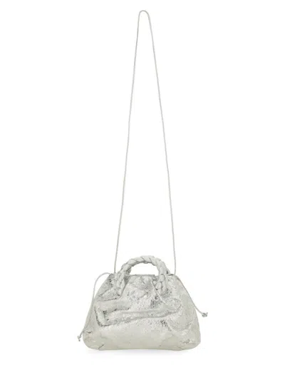 Coutr.com Hereu Bombon Crinkled Metallic" Leather Bag In Silver