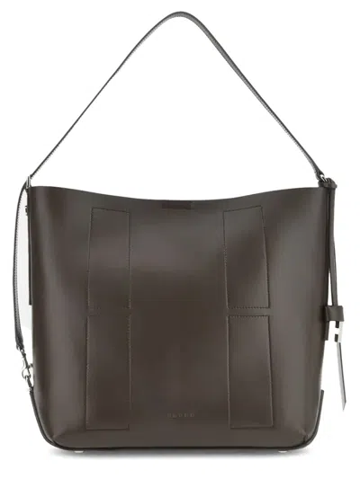 Coutr.com Hogan Hocket Medium Hobo Bag In Smooth Leather In Brown