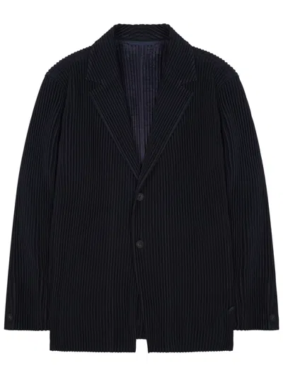 Coutr.com Homme Plisse Issey Miyake Plissé Single-breasted Blazer In Black