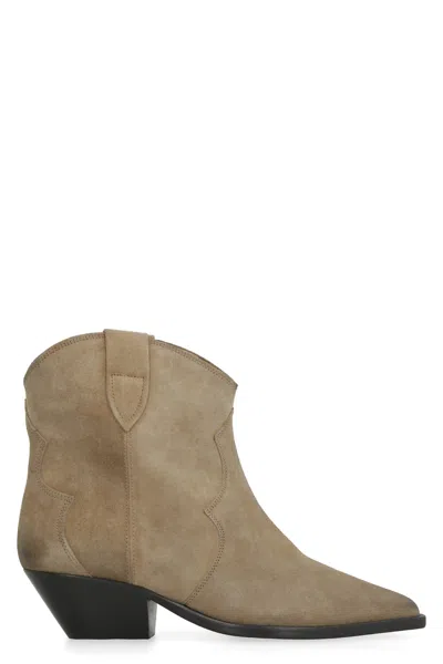 Coutr.com Isabel Marant Dewina Suede Ankle Boots In Brown