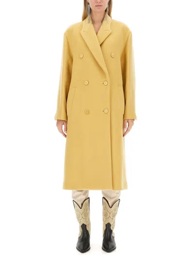 Coutr.com Isabel Marant Theodore Double-breasted Coat In Yellow