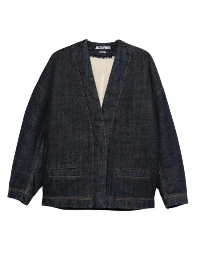 Coutr.com Jacquemus The De-nîmes Denim Cardigan In Blue