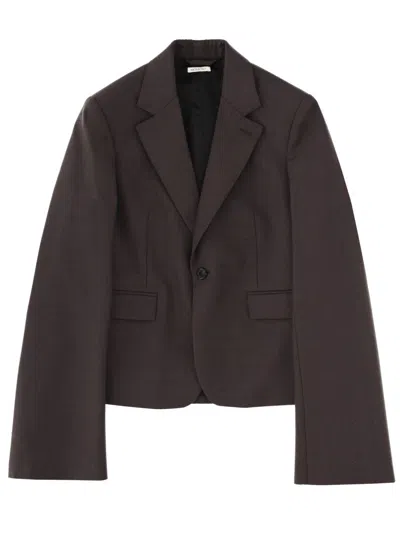 Coutr.com Jw Anderson Cropped Trench Jacket In Brown