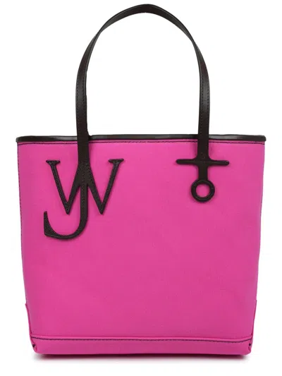 Coutr.com Jw Anderson Small Anchor Canvas & Leather Tote In Pink