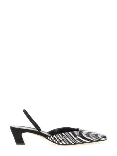 Coutr.com Khaite Embellished Suede Roosevelt Pumps In Black