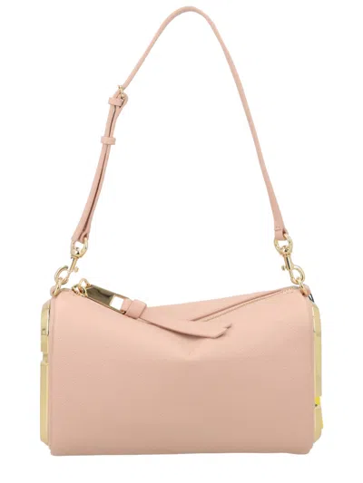 Coutr.com Leather Shoulder Bag In Pink