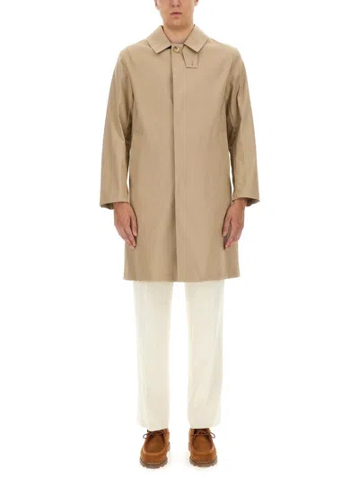 Coutr.com Mackintosh Manchester Single-breasted Car Coat In Sand