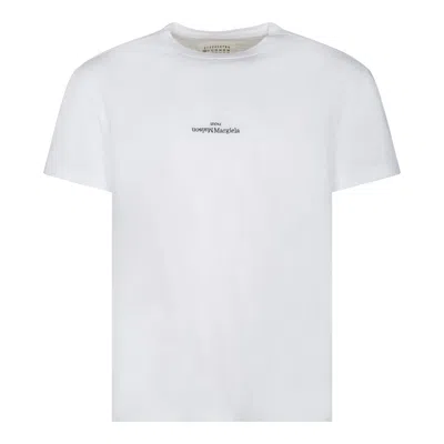 Coutr.com Maison Margiela Distorted Logo T-shirt Regular Fit In White