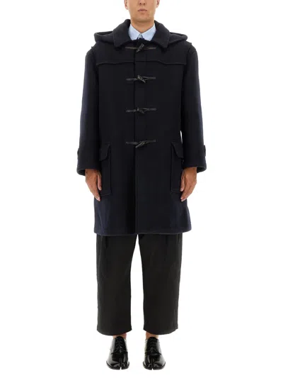 Coutr.com Maison Margiela Reversible Wool Coat In Blue
