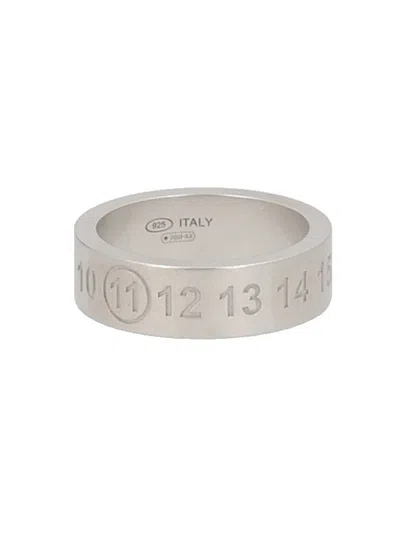 Coutr.com Maison Margiela Ring - Number Detailing Polished Finish Numeric Reference Band Style In Gray