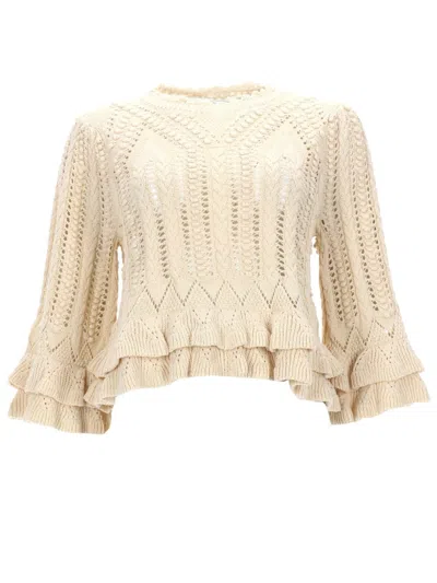 Coutr.com Marant Étoile Norma Knit Sweater In White