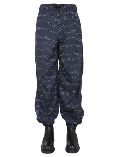 Coutr.com Marcelo Burlon County Of Milan Nylon Camo Lounge Pants In Blue