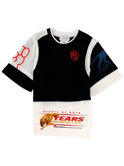 Coutr.com Marine Serre Regenerated Graphic T-shirt In White