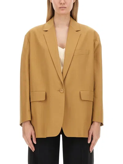 Coutr.com Max Mara Wool Broadcloth Midi Coat In Sand