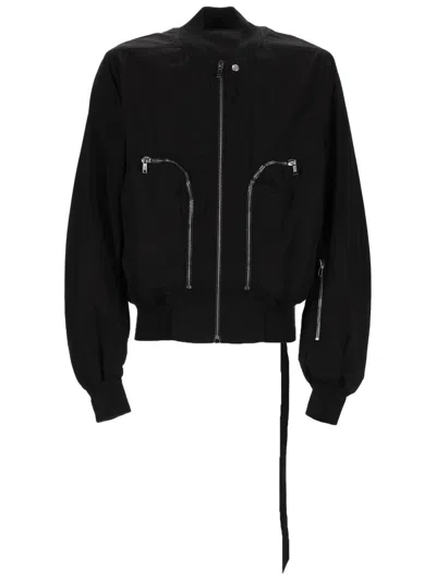 Coutr.com Men's Cotton Knit Sports Jacket With Rib Collar In Black